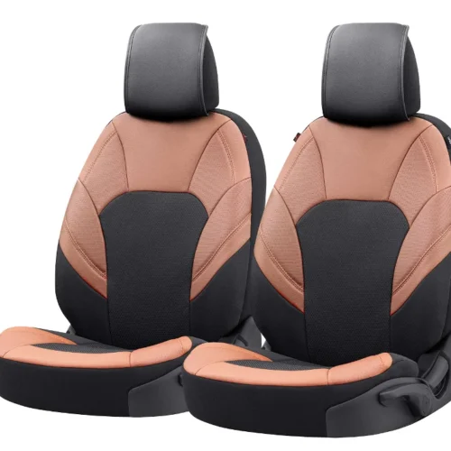 ZIPP IT Premium Car seat covers Hampton for two front seats with zip-system black/brown
